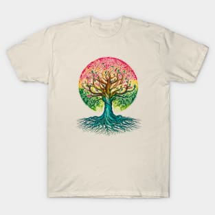 Tree of Life Earth Day Tshirt – Vibrant Nature Connection Top T-Shirt